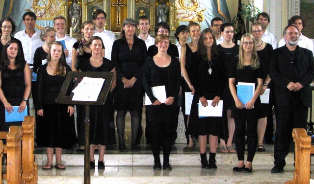 Die &#8222;Junge Kantorei Freiburg&#82...rrkirche  ein beeindruckendes Konzert.  | Foto: Ulrike Spiegelhalter