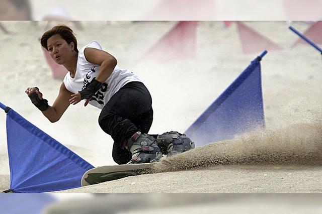 Surfen auf Quarzsand