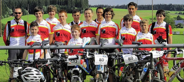 Die Schler der Mountain-Bike-AG der W...nmller, Manuel Ludwig und Marko Lck   | Foto: Schule