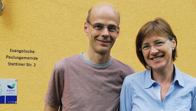 Nach 16 Jahren verlassen sie Rheinfeld... Regine Klusmann und Andreas Bcklein   | Foto: staub