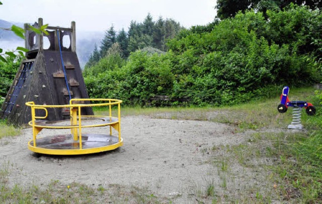 Der Spielplatz am unteren Horbener Heubuck ist berflssig geworden.   | Foto: Julius Steckmeister