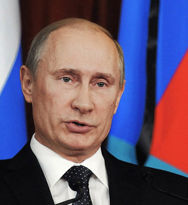 Hart gegen Kritiker: Prsident Putin   | Foto: AFP