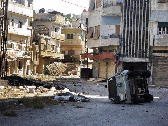 Nicht nur in der syrischen  Kleinstadt.... Bild)  rief zum Ende der Gewalt auf.  | Foto: afp