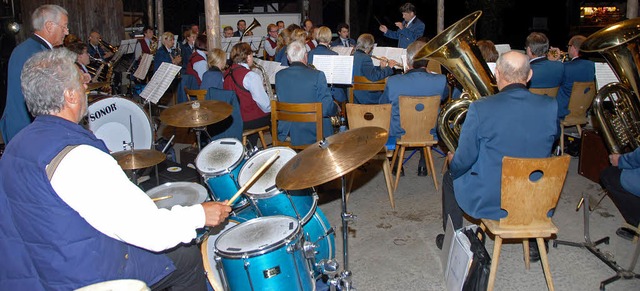 Der Musikverein Bombach fand beim Waldfest des Musikvereins Sasbach Anklang.  | Foto: Roland Vitt