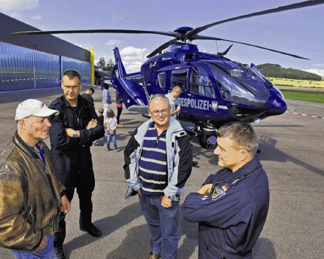 Er faszinierte die Besucher:   der Hub... der Bundespolizei auf dem Flugplatz.   | Foto: SIGWART