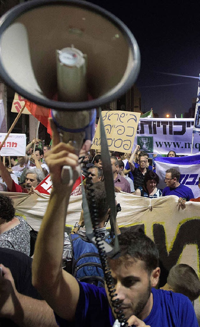 Proteste in Tel Aviv   | Foto: afp