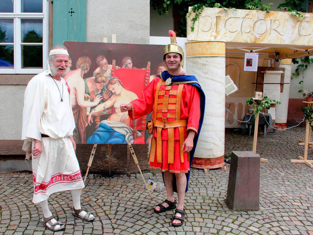 1250 Jahr Feier in Riegel:  Der Imperator und der Knstler.
