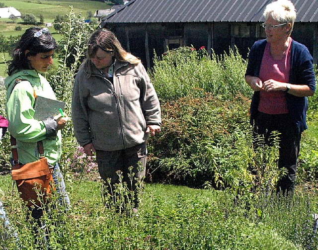 Bei Marlene Mller knnen die Besucher...en, sie erfahren auch eine Menge Neues  | Foto: Karin Stckl-Steinebrunner