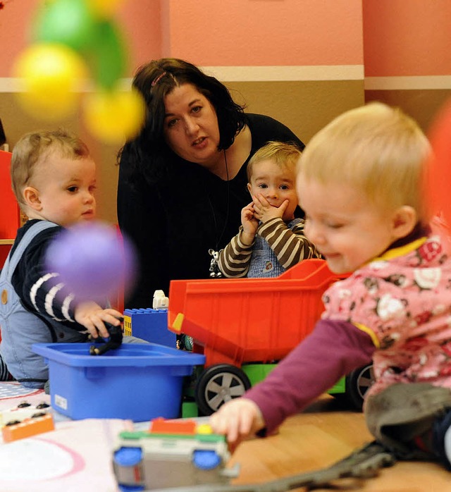 Uneinheitlich bleiben in Teningen die ...die Kleinkindbetreuung in den Krippen.  | Foto: Archivfoto: DAPD