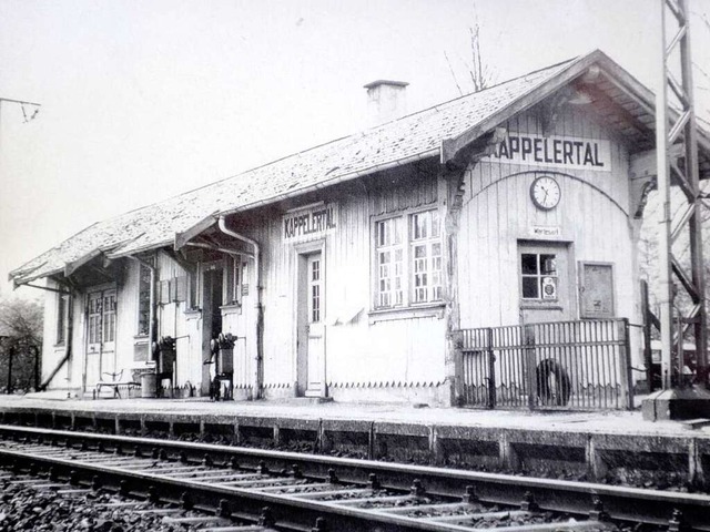 Die ehemalige Haltestelle der Hllentalbahn Kappelertal.  | Foto: Repro: Ingo Schneider