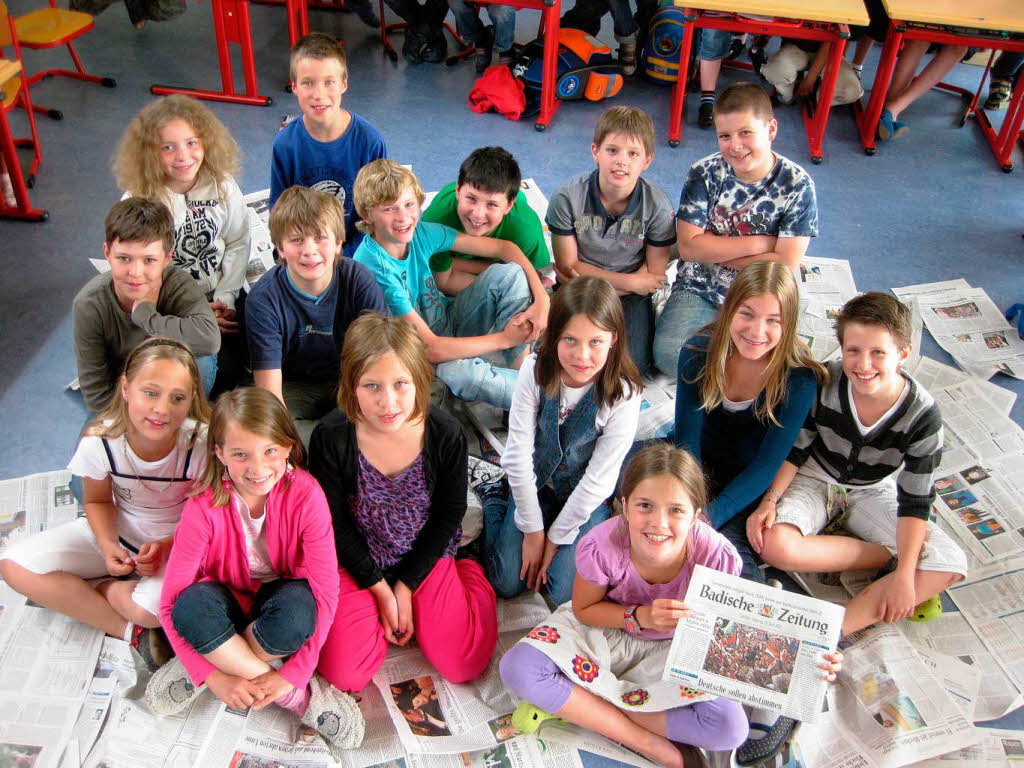 Klasse 4 a der Buttenbergschule Inzlingen 
