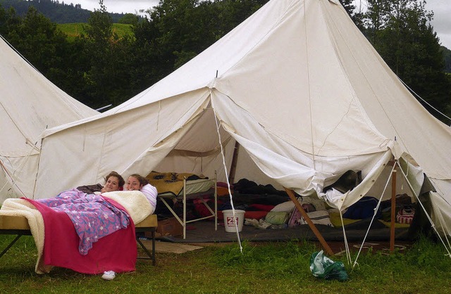 Das sage noch einer, Camping wre nicht gemtlich.  | Foto: FRanziska Brandsch