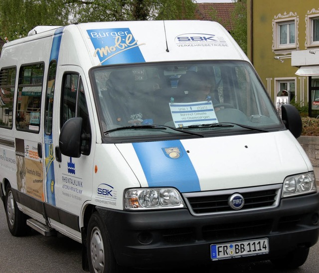 Das Brgermobil aus Bad Krozingen soll... den geplanten Brgerbus in Breisach.   | Foto: markus donner