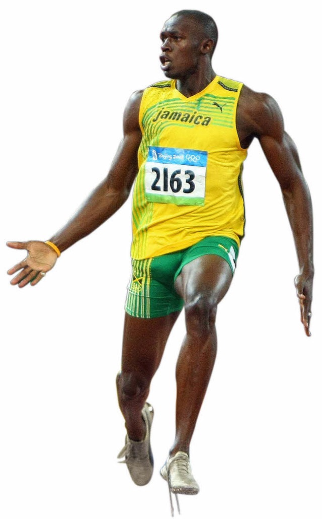 Sprinter, der gern Faxen macht:Usain Bolt  | Foto: privat/afp