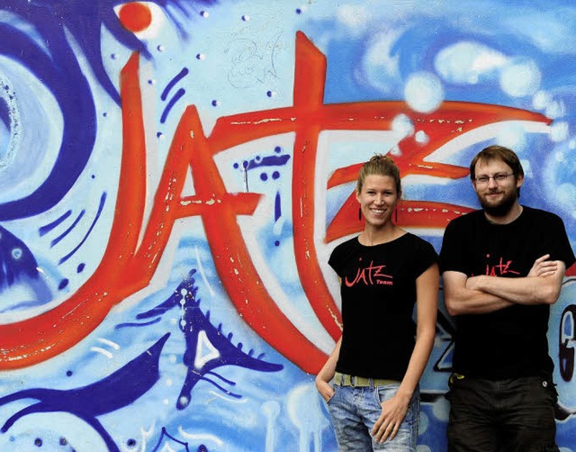 Lisa Schaaff und Jost Stark bilden das...im  Jugendzentrum &#8222;Jatz&#8220;.   | Foto: Ingo Schneider