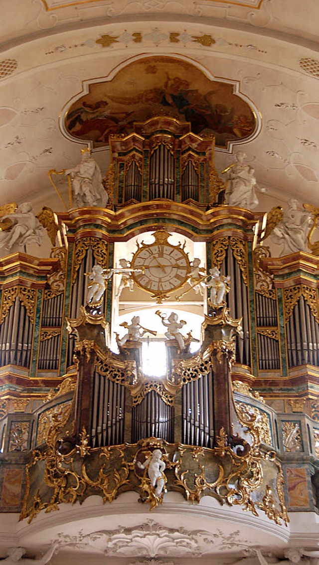 Die Orgel in der Barockkirche St. Peter.   | Foto: Markus Donner