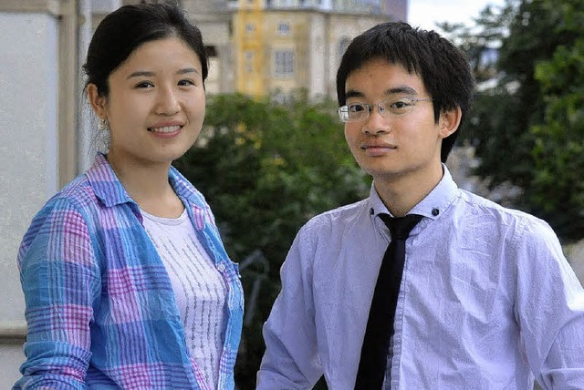 Auf dem Sprung: Jinzhao Wang und Minh ...sef und Joan Brggemeier von Harvard.   | Foto: Bamberger / privat
