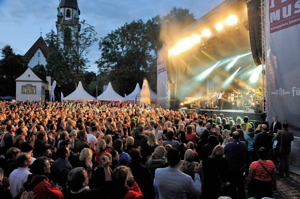 Eine der stimmungsvollsten Locations fr Openair-Konzerte ist der Emmendinger Schlossplatz.