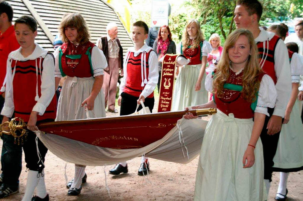 Impressionen vom Bezirksmusikfest mit Fahnenweihe der Trachtenkapelle Hartschwand-Rotzingen