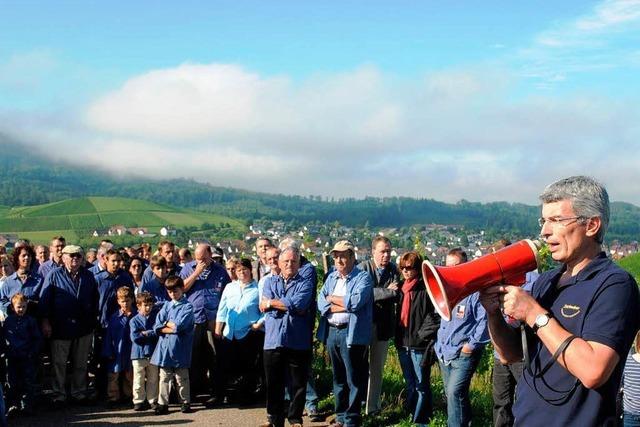 Durbach: Winzer-Demo gegen Aufhebung des Anbaustopps