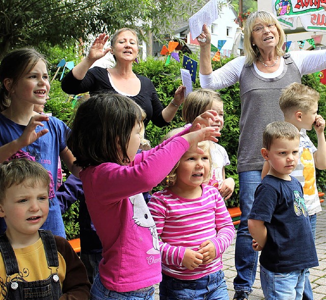 Mit einem bunten Fest, vielen Trnen u...des evangelischen Kindergartens Zell.   | Foto: Anja Bertsch