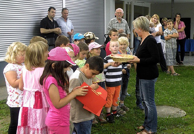 Die Kindergartenzeit ist vorbei, demn...wurde dieser groe Schritt  gefeiert.   | Foto: Sarah Trinler