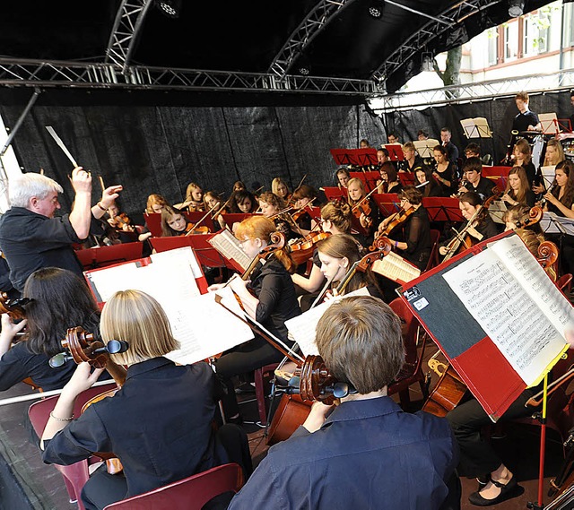 Das Surrey Youth Orchestra aus der Fre...r alle, die sich zuvor getraut hatten.  | Foto: rita eggstein