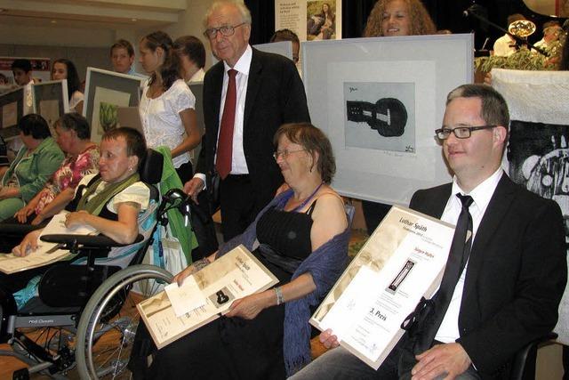 Lothar Späth vergibt seinen Preis an behinderte Künstler