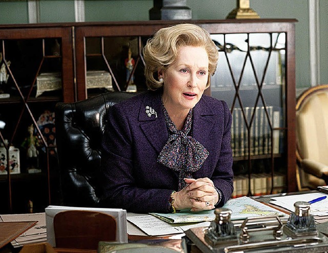 Dafr gab es einen Oscar: Meryl Streep...her in &#8222;Die eiserne Lady&#8220;   | Foto: Concorde/DPA