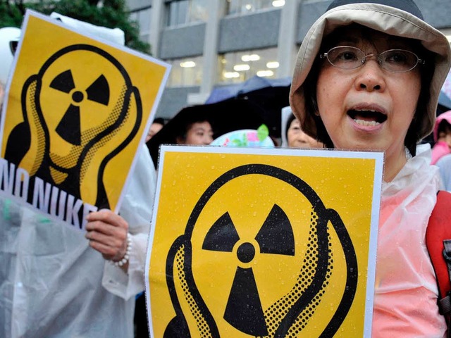Atomkraft in der Kritik: Proteste in Japan   | Foto: AFP
