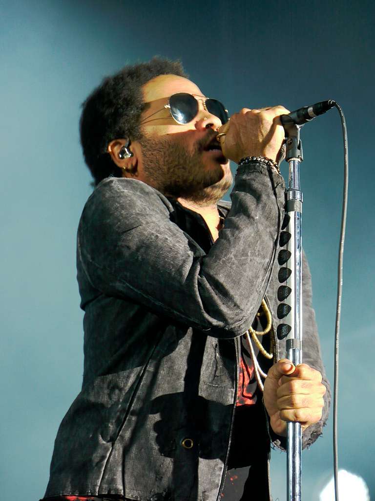 Stimmen 2012: Lenny Kravitz auf dem Lrracher Marktplatz.