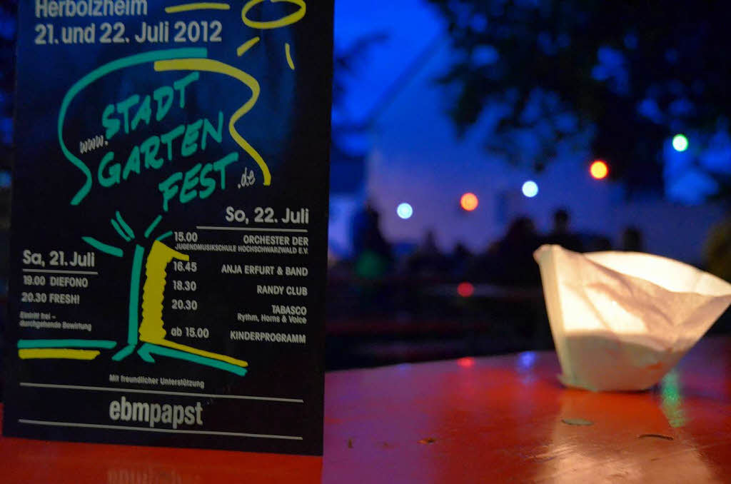 Das Programm des Stadtgartenfestes in Herbolzheim 2012 Das Programm des Stadtgartenfestes in Herbolzheim 2012