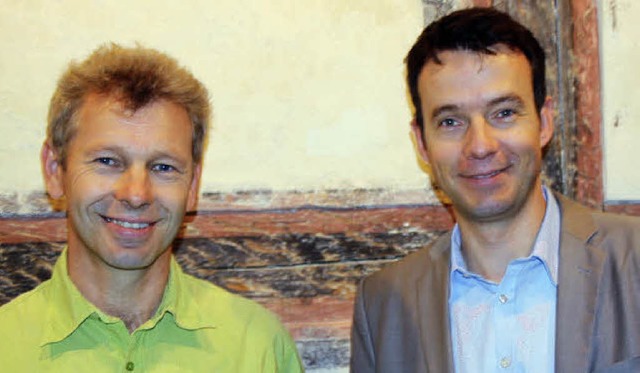 Walter Arndt (links) und Andreas Hall  | Foto: Andreas Peikert