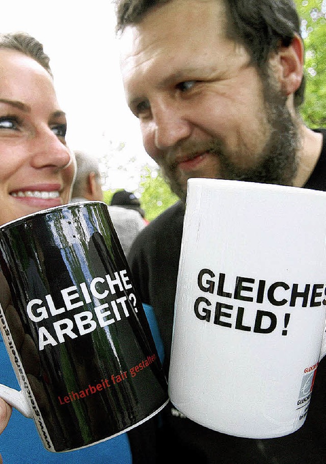 Der DGB setzt sich fr gleiche Rechte ein.   | Foto: dpa