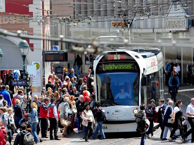 Mehr Fahrgste denn je verzeichnete die VAG im vergangenen Jahr.   | Foto: Ingo Schneider