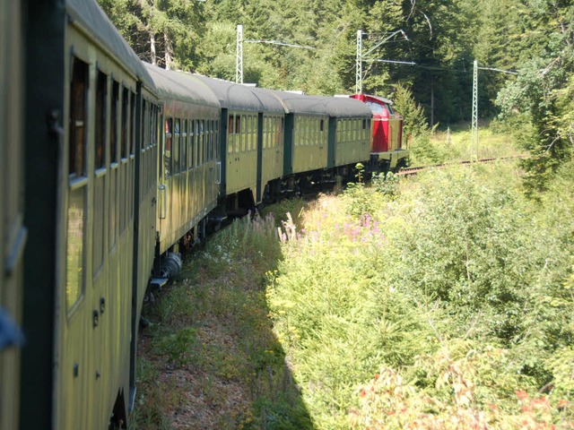 Idyllisch ist sie, die Dreiseenbahn im... Gstekarten einige Probleme bereiten.  | Foto: Sebastian Barthmes