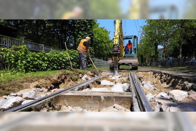 Sanierung der Stadtbahn-Trasse im Sthlinger beginnt