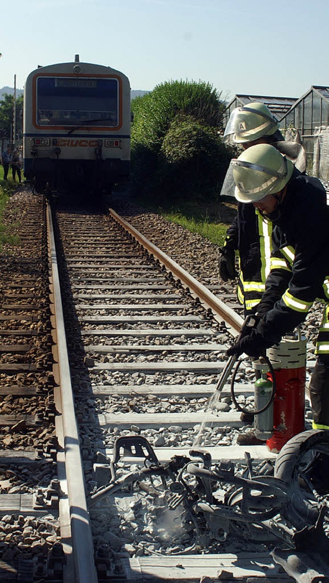 Bei dem schweren Unfall bei Achern wur...r Fahrer dieses Motorrollers gettet.   | Foto: polizei