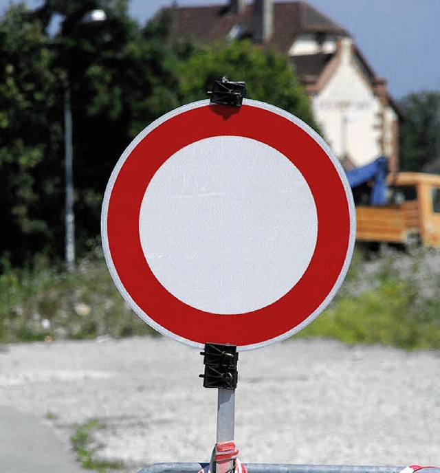 Der Pendlerparkplatz an der Gterstrae ist stillgelegt.   | Foto: Staub