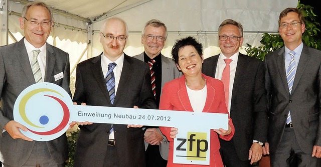 Helmut Schillinger (von links), Hans-J...ssel zur Erffnung des Ergnzungsbaus  | Foto: Markus Zimmermann
