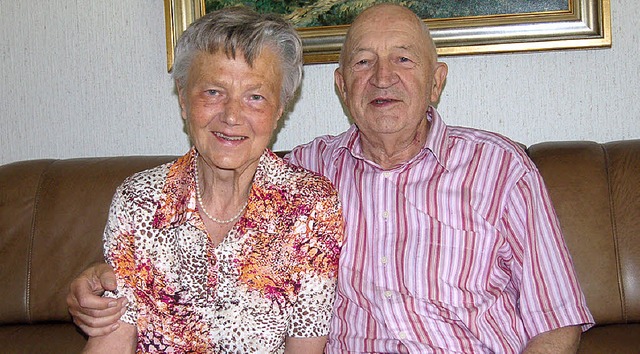 Franz und Margaretha Sigmund sind  60 Jahre verheiratet.   | Foto: P. Wunderle