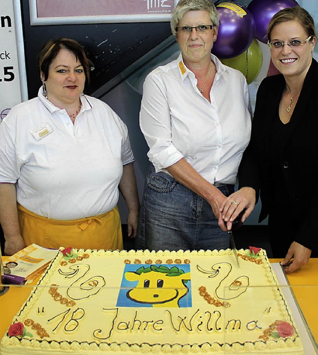 Lieen Willma hochleben: Angelika Schi...ter) und   Eileen Michels (von links)   | Foto: Privat