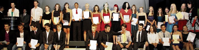 Absolventen  der Johanniter-Realschule in Heitersheim bei ihrer Abschlussfeier   | Foto: privat