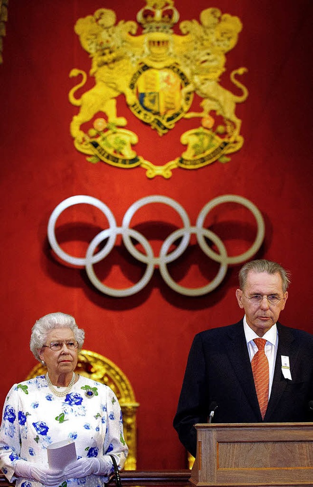 Eintrchtig: die Queen und ICO-Prside... sich heute die Staatschefs gesellen.   | Foto: AFP