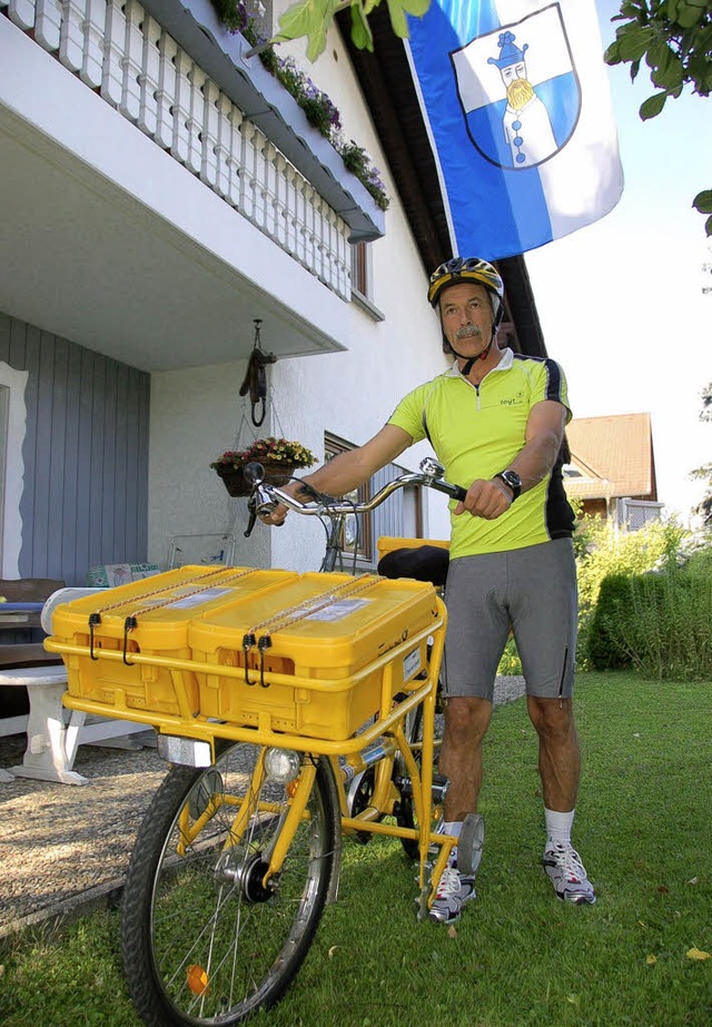 Sportlicher Post-Pensionr: Rudi Kistl...lo-Postrad an der Tour de Lndle teil!  | Foto: Binner-Schwarz