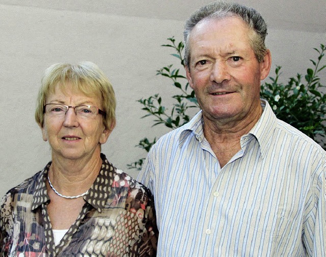 Josefine und Karl Kaiser haben Grund z... Sie sind seit 50 Jahren verheiratet.   | Foto: herbert trogus