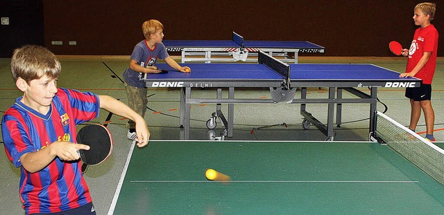 Von wegen Pingpong: Beim Tischtennistu... standen echte Talente an der Platte.   | Foto: Jrn Kerckhoff