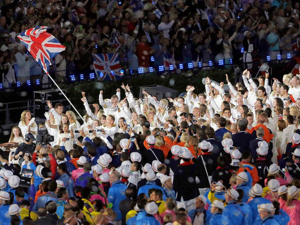 Die britische Olympiamannschaft.