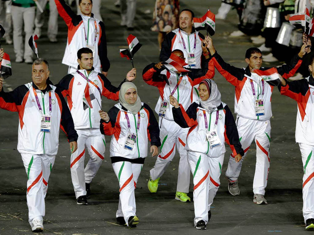 Die irakische Olympiadelegation.