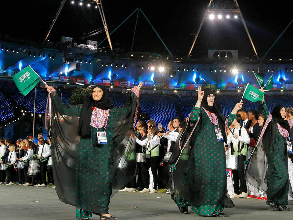 Athletinnen aus Saudi-Arabien.